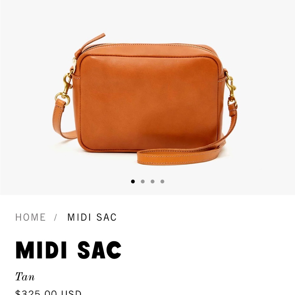 Clare V. Midi Sac in Tan.